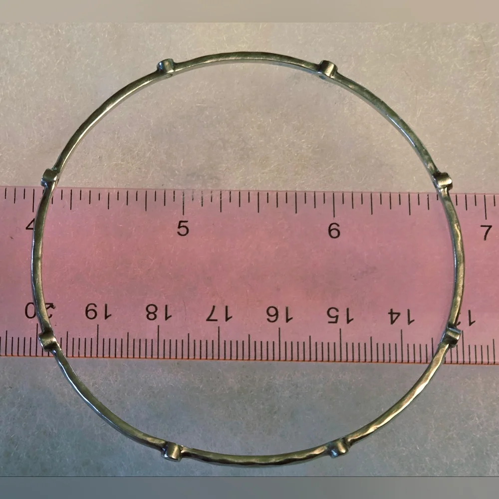 Silpada Sterling Silver & Zirconia Bangle Bracelet - Picture 6 of 7